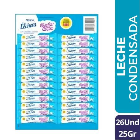 LECHERA TIRA X 26 UND X 25 GR CJ X 12 UND