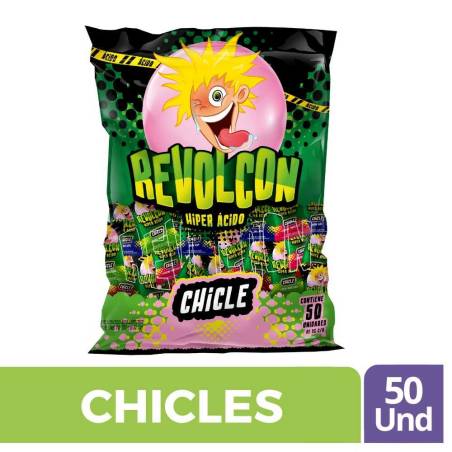 CHICLES REVOLCON X 50 UND CJ X 12 UND