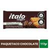 GALLETA PAQUETACO CHOCOLATE ITALO X 117 GR CJ 48 UND