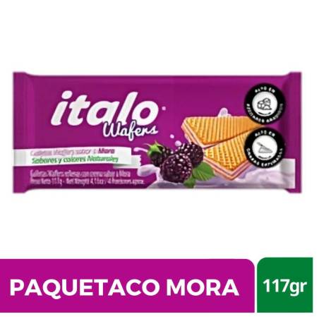 GALLETAS PAQUETACO MORA ITALO X 117 GR CJ 48 UND