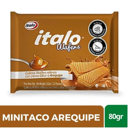GALLETAS MINITACO ITALO AREQUIPE X 80 GR CJ 24 UND