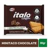 GALLETAS MINITACO ITALO CHOCOLATE X 80 GR CJ 24 UND