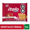 GALLETAS MINITACO ITALO FRESA X 80 GR CJ 24 UND