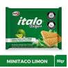 GALLETAS MINITACO ITALO LIMÓN X 80 GR CJ 24 UND