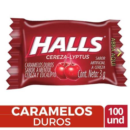 HALLS PEPA ROJO X 100 UND CJ X 30 UND