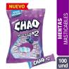MENTA CHAO MORA AZUL X2 X 100 UND CJ X 18 UND