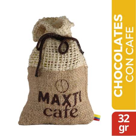 CHOCOLATES CON CAFE MAXTICAFE COSTAL X 36 GR CJ X UND