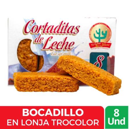 CORTADITAS DE LECHE GRAN KACTUS X 8 UND CJ X 50 UND