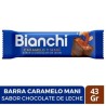 BIANCHI EN BARRA XL CARAMELO MANI SABOR A CHOCOLATE X 43 GR CJ X UND