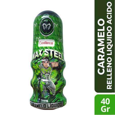CARAMELO ATERRA LENGUA MAX STEEL X 40 GR