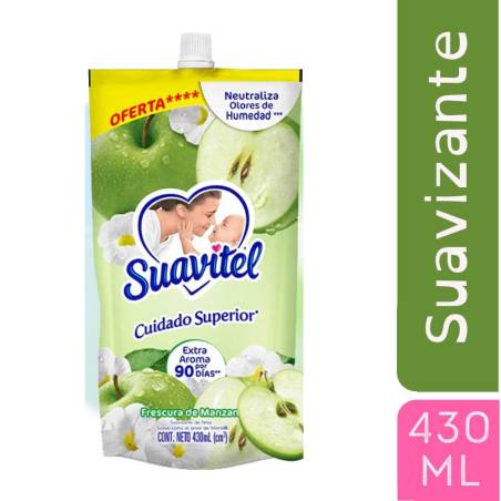 SUAVIZANTE SOFLAN SUAVITEL FRESCURA DE MANZANA DOYPACK X 430 ML