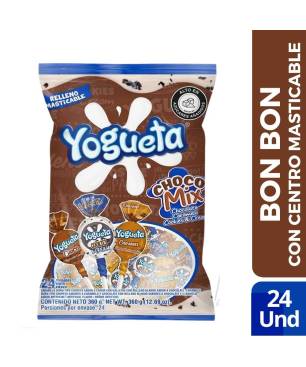 CHUPETA YOGUETA CHOCO MIX X 24 UND CJ X 16 UND