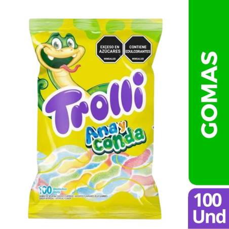 GOMAS TROLLI ANA Y CONDA X 100 UND CJ X 16 UND