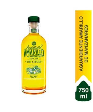 AGUARDIENTE AMARILLO BOTELLA X 750 ML CJ X 12 UND