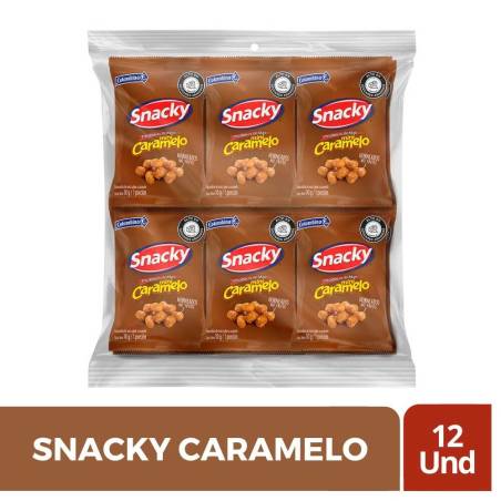 SNACKY CARAMELO X 12 UND X 10 GR CJ X 12 UND