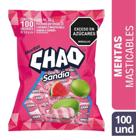 MENTA CHAO SANDIA X 100 UND CJ X 24 UND