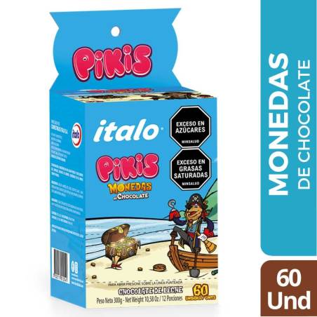 MONEDAS DE CHOCOLATE X 60 UND CJ 40 UND
