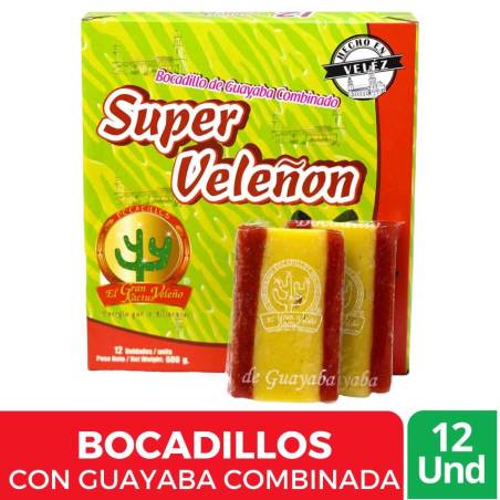 BOCADILLO SUPER VELEÑON GRAN KACTUS X 12 UND CJ X 30 UND