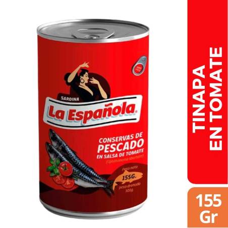 TINAPA EN TOMATE LA ESPAÑOLA X 155 GR CJ X 50 UND
