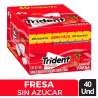 CHICLE TRIDENT FRESA X 40 UND CJ X 12 UND