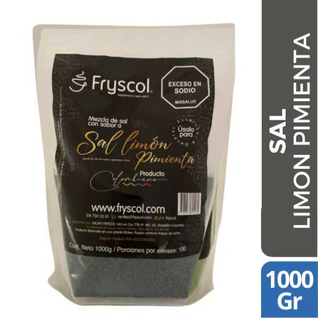 SAL LIMON PIMIENTA FRYSCOL X 1000 GR CJ X UND