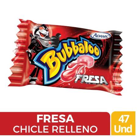CHICLES BUBBALOO FRESA X 47 UND CJ X 32 UND
