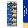 GALLETAS WAFER BRIDGE INDIVIDUAL VAINILLA X 300 GR X 10 UND CJ X 24 UND