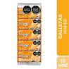 GALLETAS WAFER BRIDGE INDIVIDUAL NARANJA X 300 GR X 10 UND CJ X 24 UND