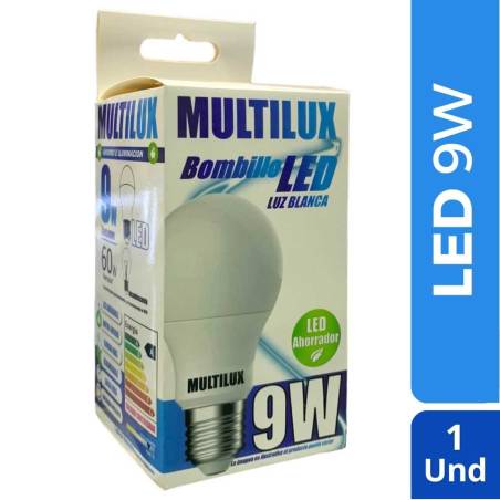 BOMBILLO LED NINE 9W MULTILUX X UND CJ X 100 UND