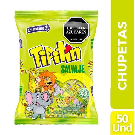 CHUPETA TIPITIN SALVAJE X 50 UND CJ X 15 UND