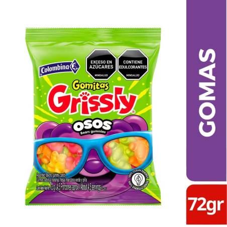 GOMAS GRISSLY OSOS X 72 GR