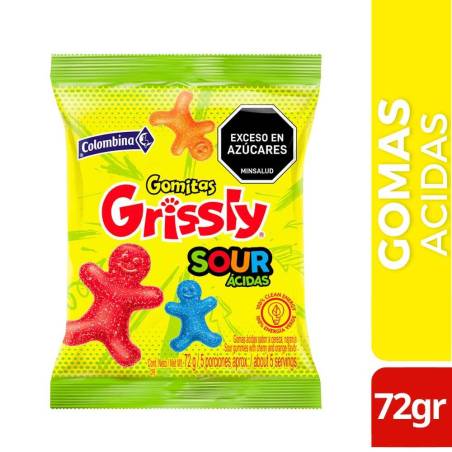 GOMAS GRISSLY SOUR X 72 GR