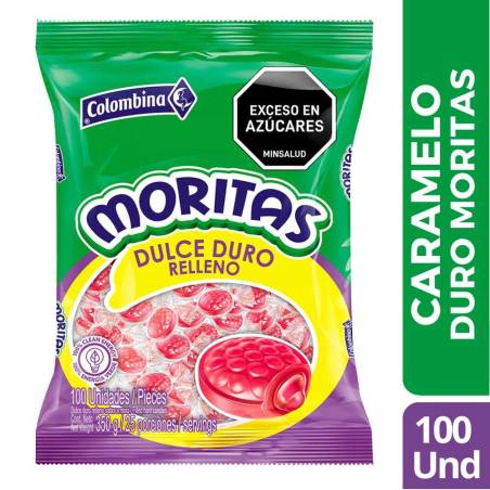 CARAMELO DURO MORITAS X 100 UND CJ X 24 UND