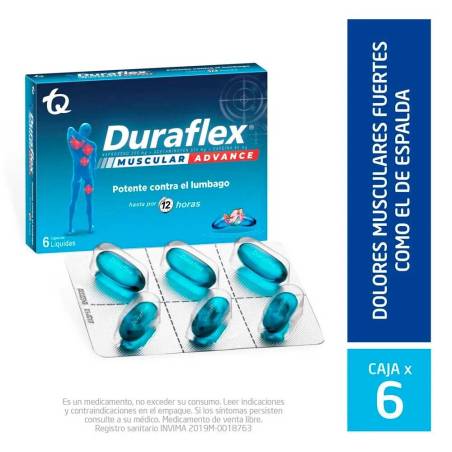 DURAFLEX MUSCULAR X 6 CAPSULAS LIQUIDAS