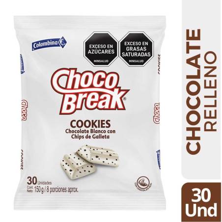 CHOCOBREAK & COOKIES X 30 UND CJ X 18 UND