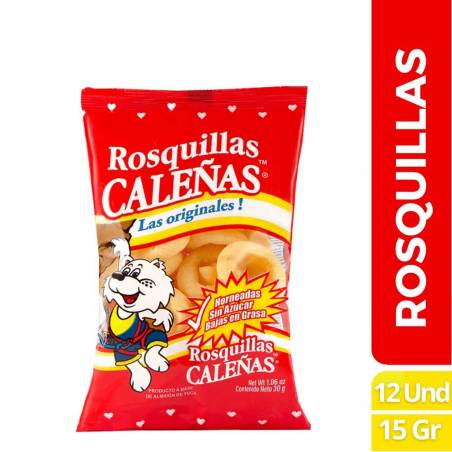 ROSQUILLAS CALEÑAS X 15 GR X 12 UND CJ X UND