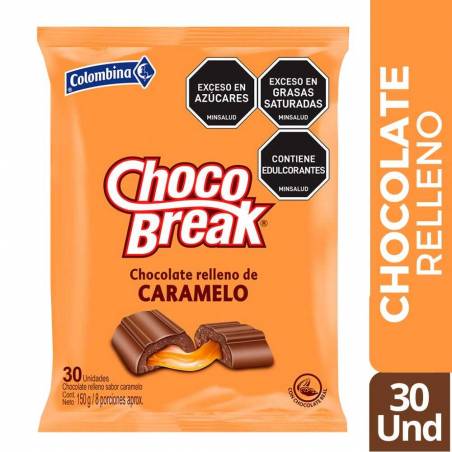 CHOCOBREAK CARAMELO X 30 UND CJ X 18 UND