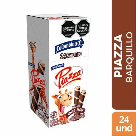 PIAZZA JIRAFA CHOCOLECHE X 24 UND CJ X 12 UND