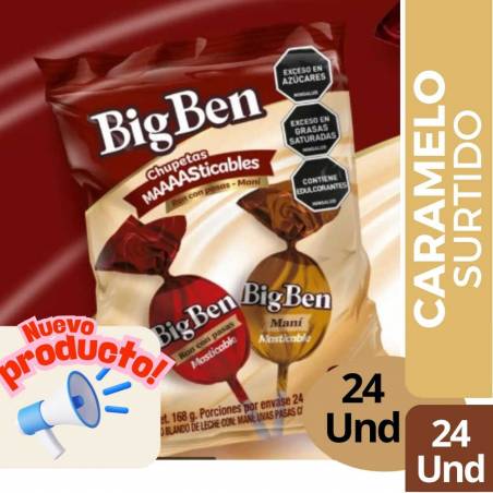 CHUPETA GRAN BIG BEN SURTIDA X 24 UND CJ X 24 UND
