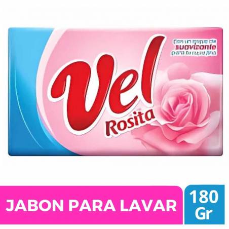 JABON VEL ROSITA BARRA X 180 GR CJ X 25 UND