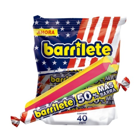 CARAMELO BARRILETE X 40 UDS CJ X 18 UND