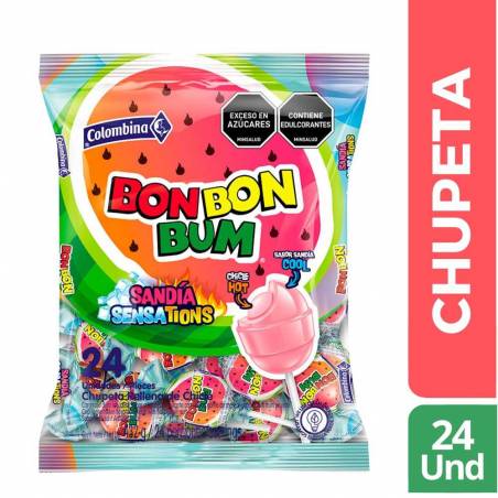 BON BON BUM SANDIA SENSATIONS X 24 UND CJ X 15 UND