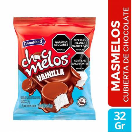 CHOCMELOS SNACK VAINILLA X 32 GR