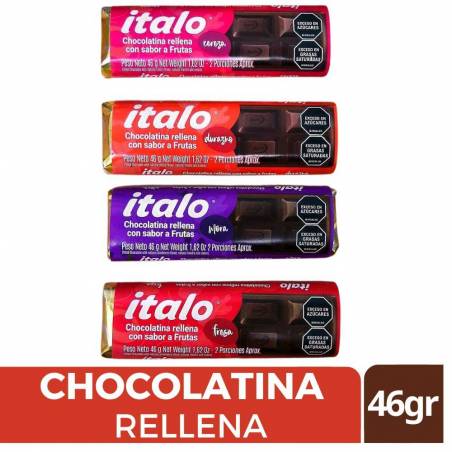 CHOCOLATE RELLENO MEDIANO ITALO X 46 GR CJ X UND