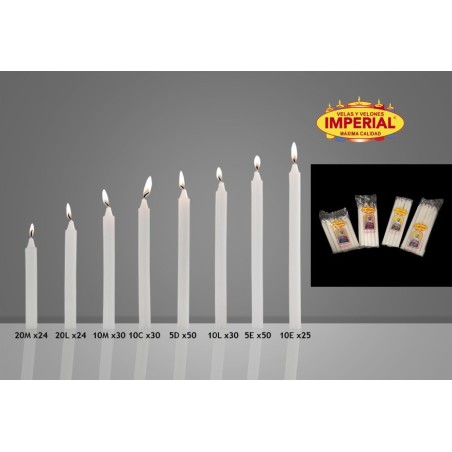 VELAS n 10 L IMPERIAL X 10 UND CJ X 30 UND