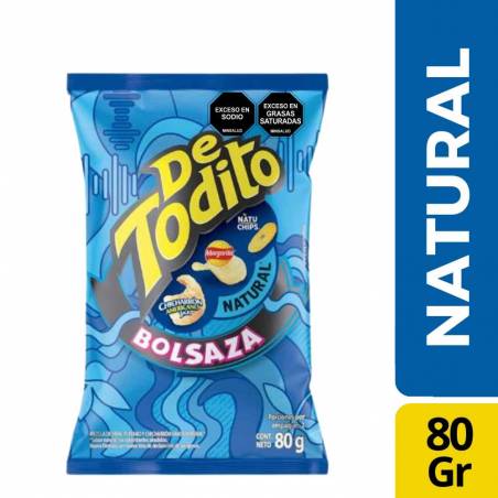 DETODITO NATURAL BOLSAZA X 80 GR CJ X UND
