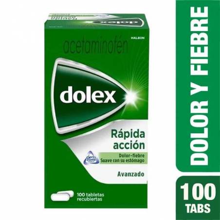 DOLEX AVANZADO X 500 MG X 100 UND CJ X UND