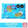 GALLETAS BJ VAINILLA X 12 UND CJ X UND