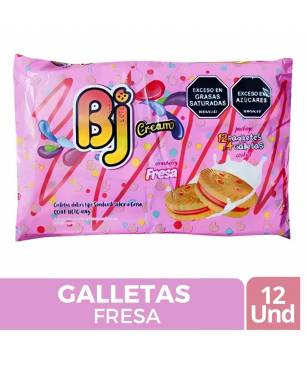 GALLETAS BJ FRESA X 12 UND CJ X UND