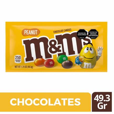 CHOCOLATES M&M X 49.3 GR (AMARILLO)